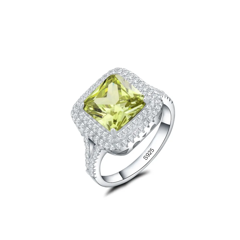 

Drill Three Generations IJ color 3 carats 925 Sterling Silver Women Wedding Or Engagement Ring rhodium plated Fine Jewelry