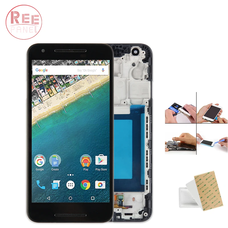 

No Dead Pixel ORIGINAL 5.2" H790 H791 LCD Nexus5X Display for LG Nexus 5X LCD Touch Screen Digitizer Replacement Parts