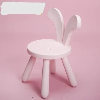 

Children chairs kids Furniture solid wooden chair kids chair chaise enfant kinder stoel sillon infantil moder Cute Rabbit Chair