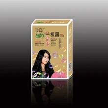 30ml*4 permanent black hair dye cream natural gallnut extract a comb black hair dye non allergic hair color cream