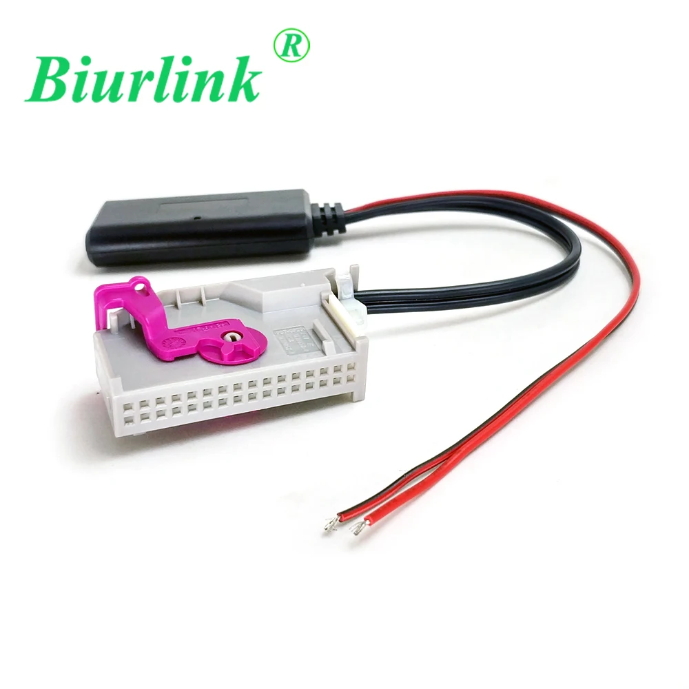 

Biurlink Car RNSE-PU 32 Pin Aux-in Navigation Plug Wireless Bluetooth Module MP3 Audio AUX Adapter For Audi A3 A4 A6 A8 TT