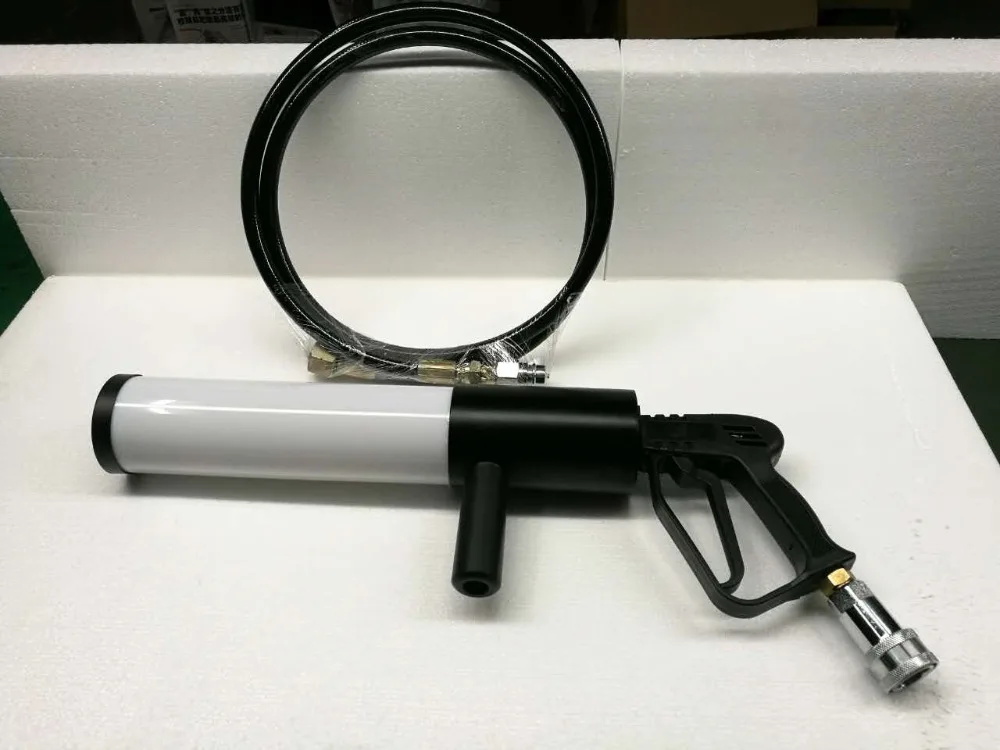Handheld Led co2 gun cryo LED CO2 Jet machine Pistol Special Effects co2 Cannon guns free co2 gas hose (10)