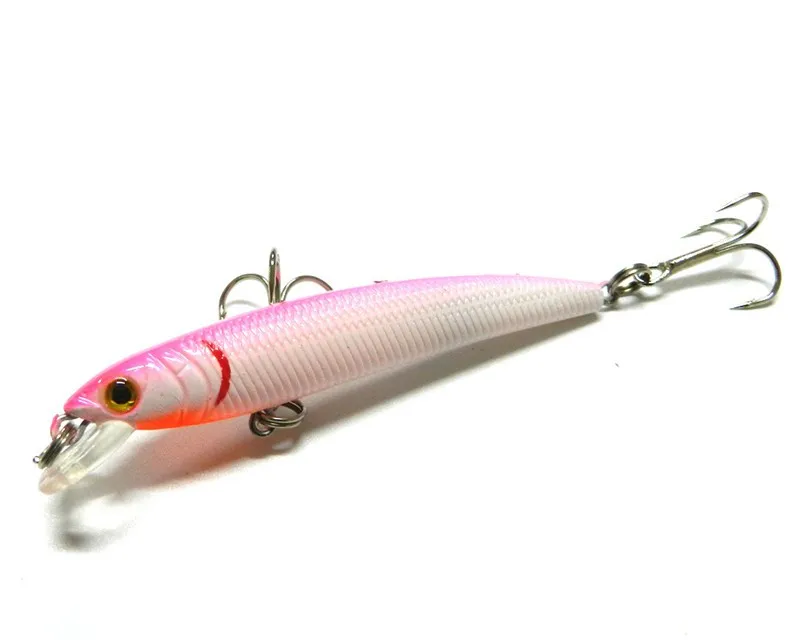 1x 7.5cm 5.6g Pike Fishing Lures Laser Surface Artificial Lure Bait Hard Plastic 3D Fish Eye Swimbait Winter Fishing Tackle  (9)