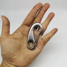 4 шт. 70 мм лодка морской из нержавеющей стали Яйцо Форма Карабин пружинный Зажимы Quick Link карабиновая Пряжка Карабин-проушина