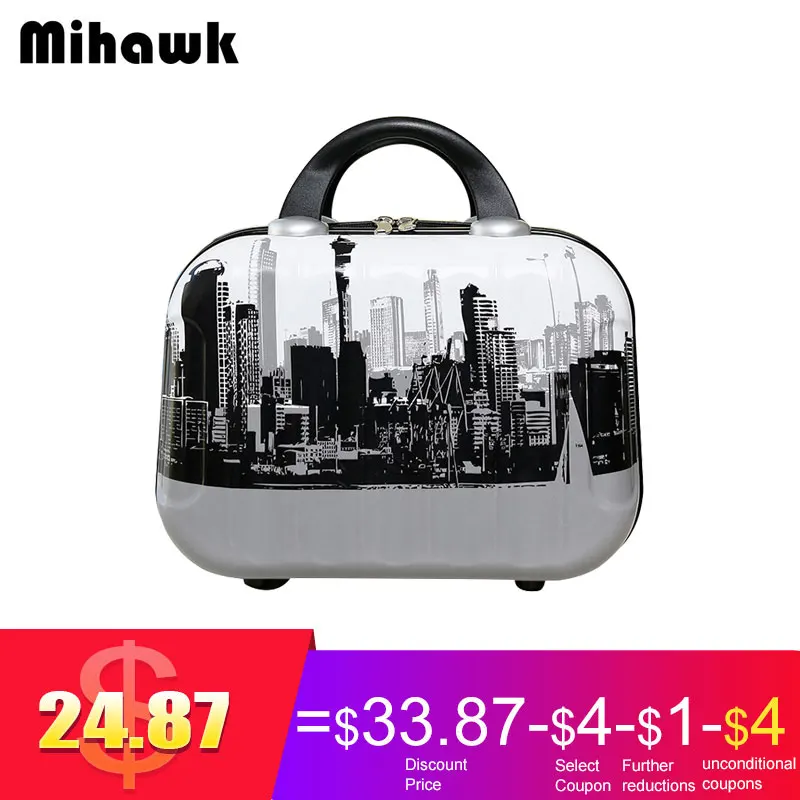 

Mihawk Cute Girl Tote Suitcase Child Lovely Makeup Case Travel Weekend Clothes Pouch Portable Toiletries Organizer Accessories
