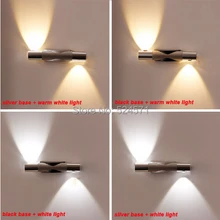 DHL Лидер продаж современный 2*3 W светодиодный настенный светильник прикроватная лампа отель Туалет для стен в ванной и спальне лампа 6 Вт AC90~ 265 V