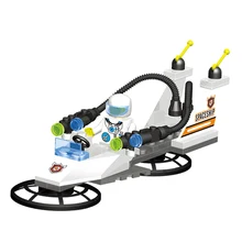 46pcs Space Starfighter Action Toy Assembly Figures Building Blocks Baby Toys for Children Educational Toys For Kids K3030-C3012