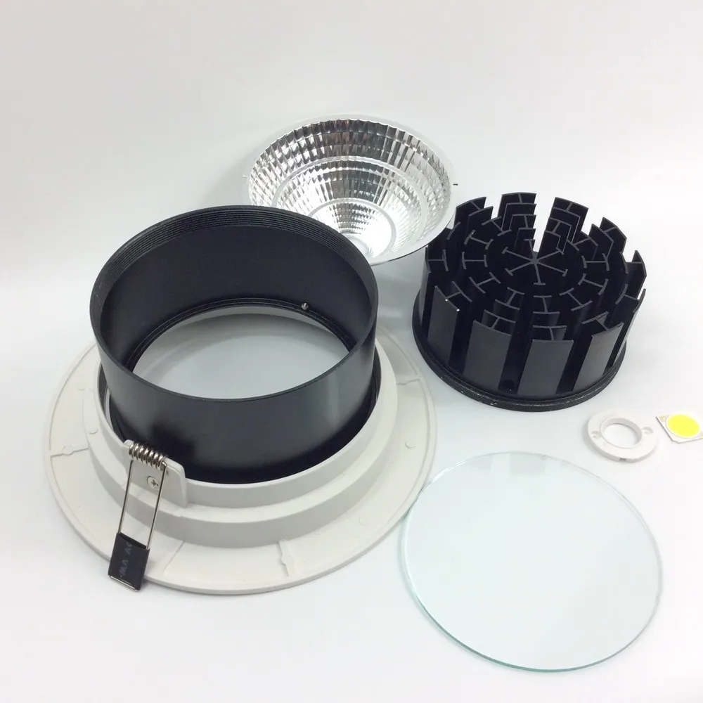 Ângulo de Feixe Downlight com Alta Aletas do Radiador de Alumínio 60 40 w Ajustável Qualidade Recesso Qualidade Novo Integrado 6 recessed adjustable downlights