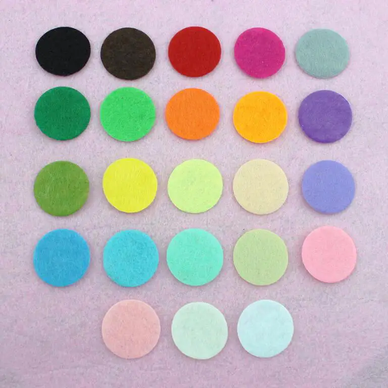 Buy Set of 1000pcs Multi Colors 25mm Felt Circles for