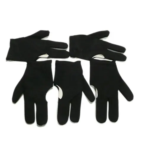 Горячее предложение простой бильярдный перчатки для игры в пул 3 пальцы перчатки бильярдные перчатки снукер перчатки бильярдные