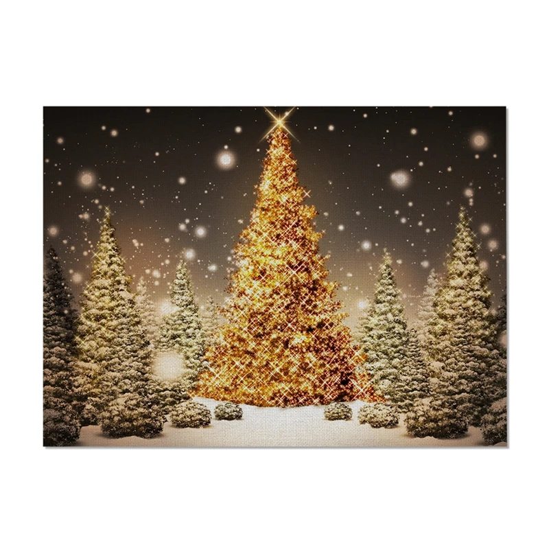 Настраиваемый рождественский стиль столовый коврик настольный коврик Подставка под кружку хлопок лен полиэстер колодки чаша чашки коврики Настольный Декор колодки - Цвет: polyester