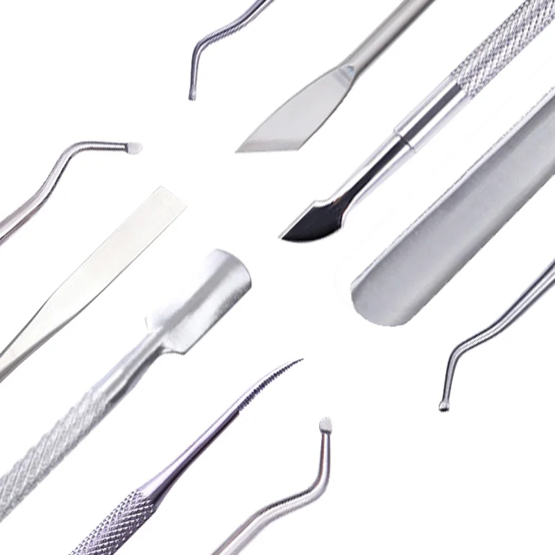Dual-end Nail Cuticle Pusher Remover Stainless Steel Professional Nail Art Manicure DIY Design Tools