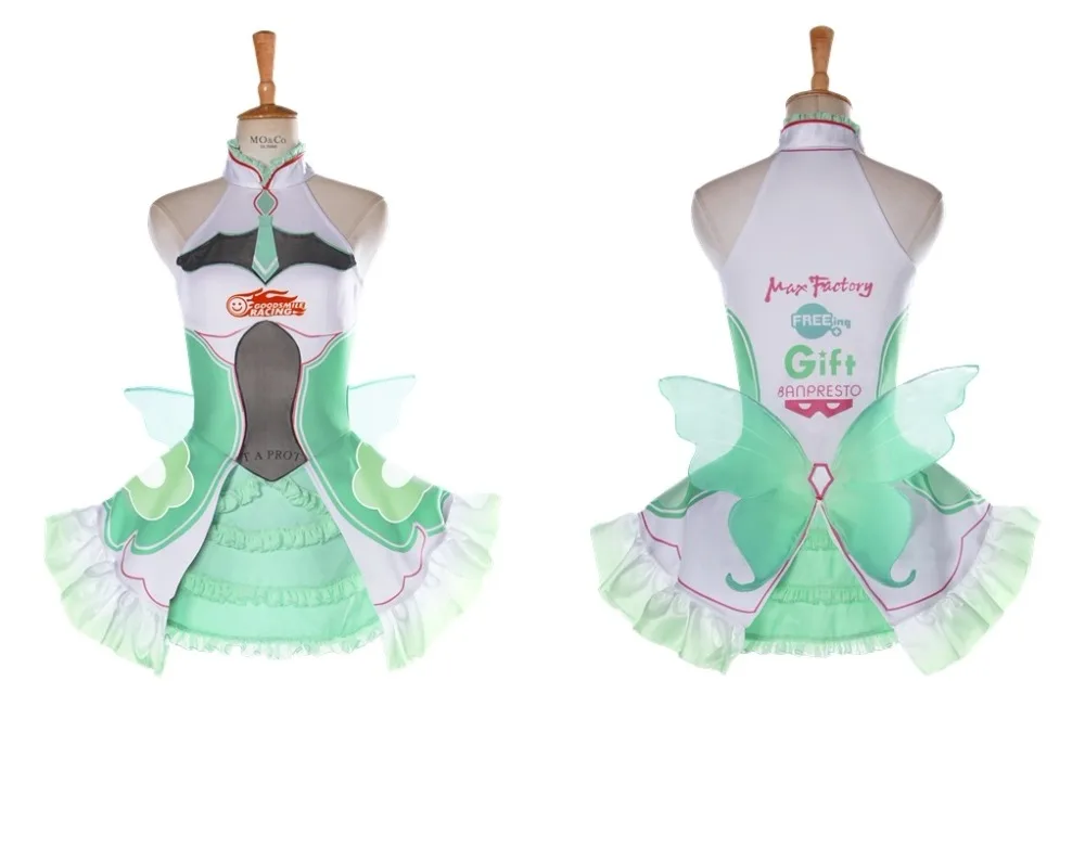 

VOCALOID Hatsune Miku Racing Cosplay Costume Fancy Dress Halloween Costumes for Women XS-XXL