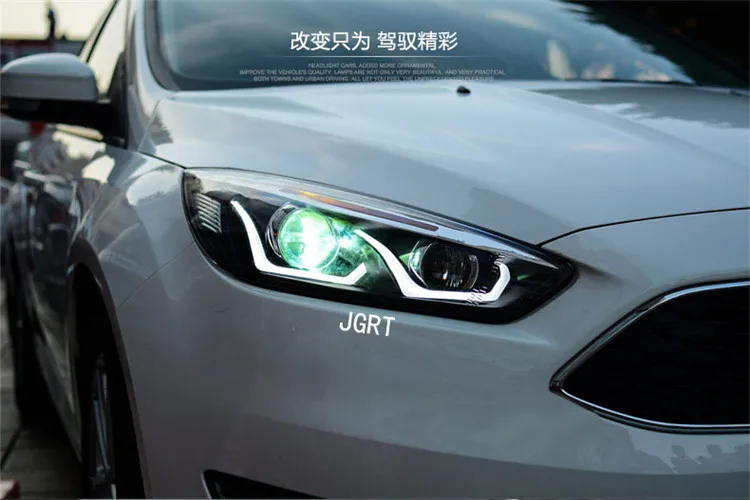 2 шт. автомобильный стиль светодиодный фары для Ford Focus для фокусировки головная лампа светодиодный DRL Объектив двойной луч H7 HID Xenon Биксеноновые линзы