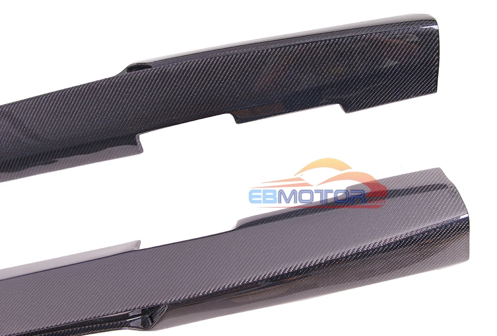 ebmotor-com Real Carbon Fiber side skirts spoiler splitter for Mercedes benz C63 FL Coupe Sedan 12-15 3