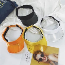 MinanSer Кепка унисекс шляпа велосипедная прозрачная Солнцезащитная шляпа красочная пластиковая космическая шляпа летняя кепка модная модель козырек из ПВХ шляпа