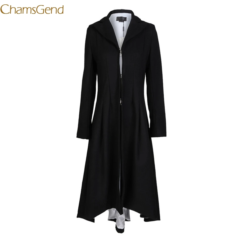 Chamsgend Women Vintage Noble Swallowtail Suit Blazer Lady Winter Long