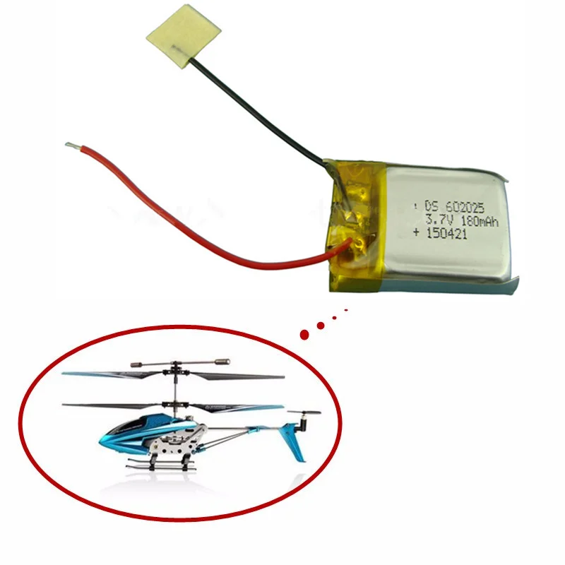 3,7 В 180 мАч Lipo Батарея для Syma S105 S107 S107G S108 Skytech M3 m3 S977 запасные Запчасти для Syma Skytech вертолет