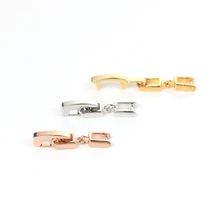 WEIMANJINGDIAN Ouro Branco/Ouro Amarelo/Rosa Cor de Ouro Banhado A Pulseira ou Colar de Extensores/Extensão Fivelas