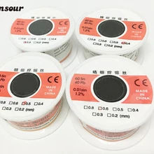 0,3 мм 0,4 мм 0,5 мм 0,6 мм новая Оловянная свинцовая Олово проволока расплава канифоль ядро припоя паяльная проволока рулон