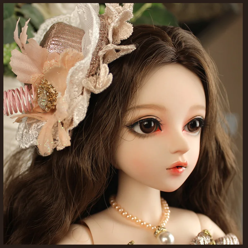 

FULL SET Top quality 1/3 bjd girl 60cm pvc doll wig clothes all included night lolita reborn baby doll aiweila best gift kid toy