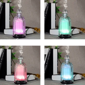 

120ml FIMEI Electric Ultrasonic Air Humidifier Aromatherapy Glass Lamp Aroma Essential Oil Diffuser Umidificador LED Night Light