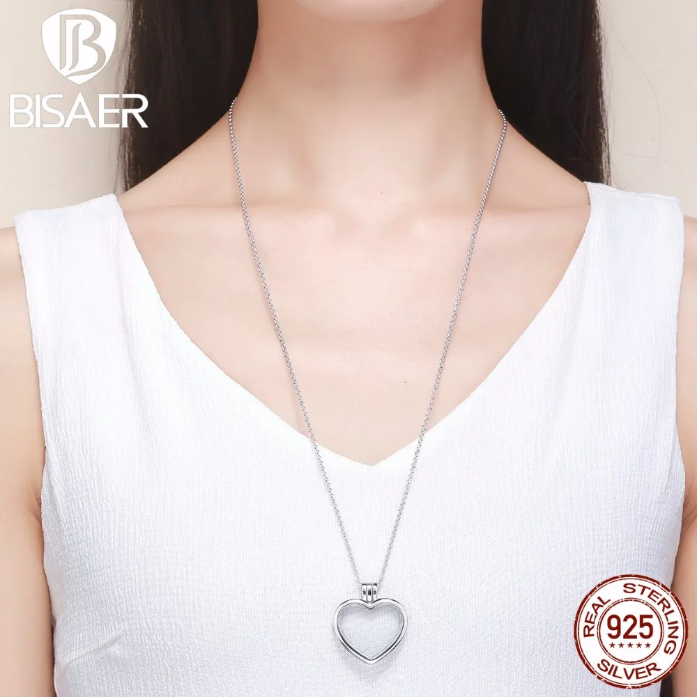 Goede 925 Sterling Zilveren Hart Vorm Glas Ketting Vrouwen Drijvende Memory Box Medaillon Hangers Kettingen 925 Zilveren Sieraden EDF002