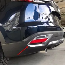 ABS Chrome Accessories outer side Exterior Rear Tail Fog Light Cover Trim 2pcs for Mazda CX-9 CX9 2016 2017 2018