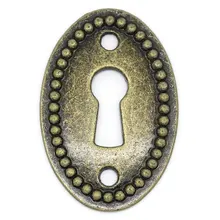 DoreenBeads 亜鉛金属合金コネクタ所見オーバルアンティークブロンズ鍵穴パターン 3.7 センチメートル (1 4/8 ") × 25.0 ミリメートル (1 ") 、 2 個 2015 新(China)