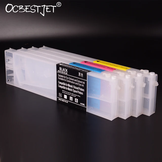 440ML/PC BS3 Refillable Ink Cartridge For Mimaki JV150 JV300 CJV300 CJV150 (4 Colors One Set)-in