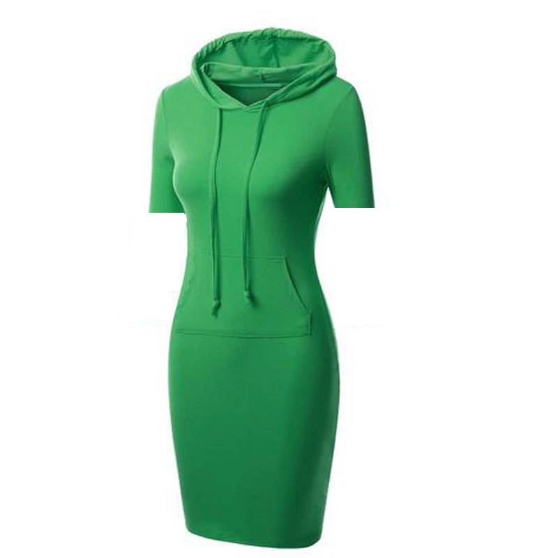 Frauen Beiläufigen Sweatshirt Kleid Mit Kapuze Taschen Grün Kleid  Elastische Striped Herbst Baumwolle Junior Kleider Solide mit Kurzarm|green  dress|sweatshirt dressjunior dresses - AliExpress
