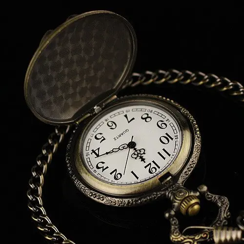 Новый американский полицейский бронзовые винтажные аналоговые карманные часы +