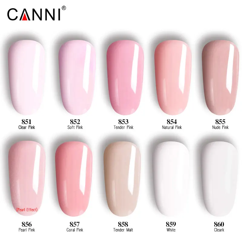 CANNI 45g New uv builder gel Soft pink extend no burning nail art cover natural clear led uv soak off acrylic crystal poly gel