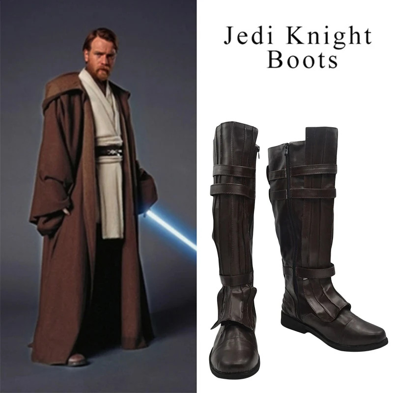 

Star Wars Darth Vader Anakin Skywalker Cosplay Shoes Brown Boots Custom Made