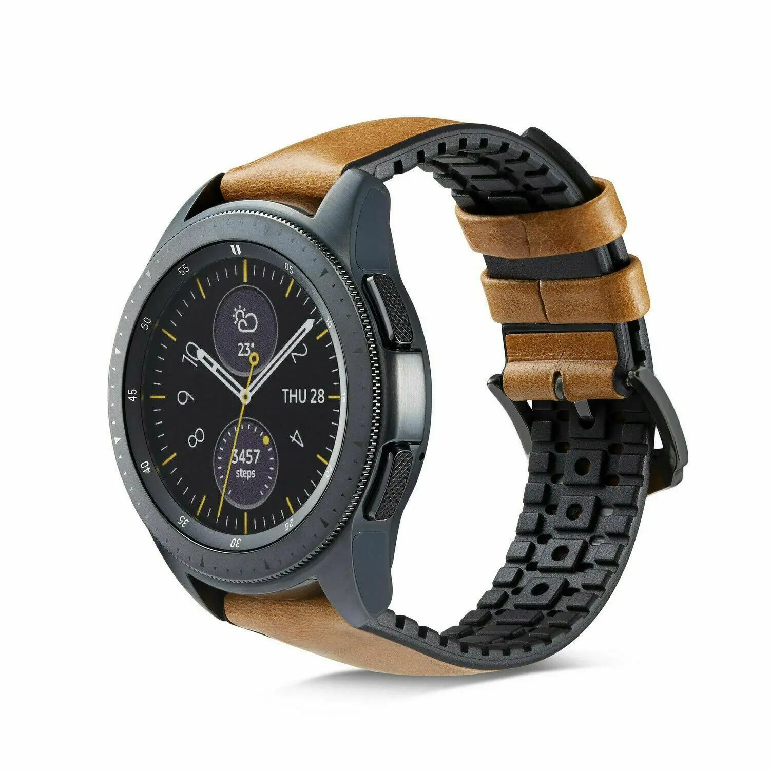 Силиконовый кожаный ремешок для samsung Galaxy Watch 42 мм 46 мм ремешок для gear S2 S3 классический Frontier ремешок для huawei Watch GT ремешок