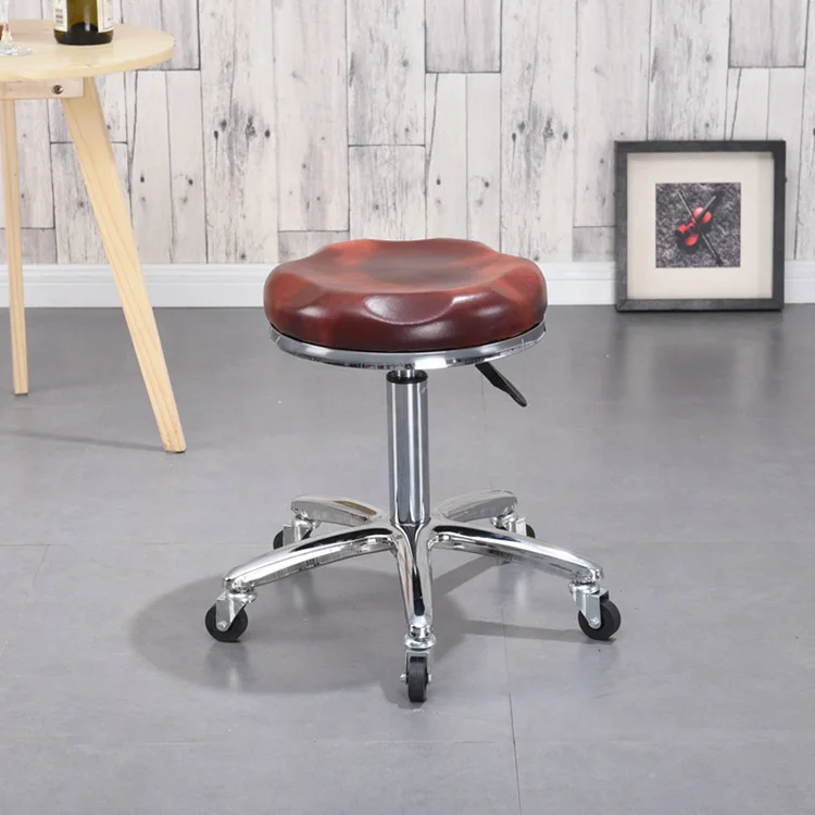 Многофункциональный поднял Парикмахерская стула поворачивается металлический парикмахерские утолщаются стул скользящими Регулируемая Сейф стабильный небольшой барный стул - Цвет: D1