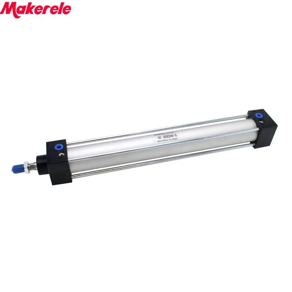 

Double Acting Air Cylinder Pneumatic Cylinder SC32-250 32mm Bore 250mm Stroke Makerele Free Shipping