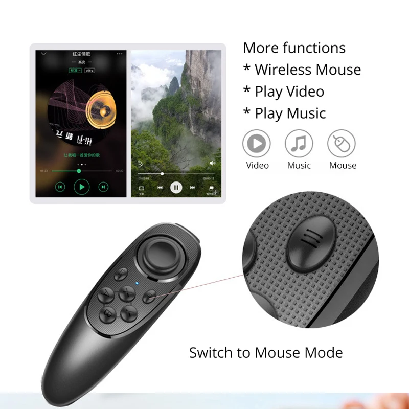 Mocute 052 Bluetooth пульт дистанционного спуска затвора беспроводные геймпады для Android iOS