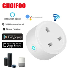 США Великобритания ЕС Plug беспроводной Wi-Fi Умный дом PLug мощность разъем Переключатель Дистанционное управление разъем Wi-Fi работать с Alexa Google дома IFTTT