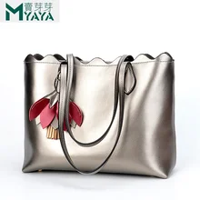 MAIYAYA/женские сумки из натуральной кожи; Большая вместительная сумка на плечо для женщин; Сумка-тоут с кисточками; женская сумка; Sac A основной Femme