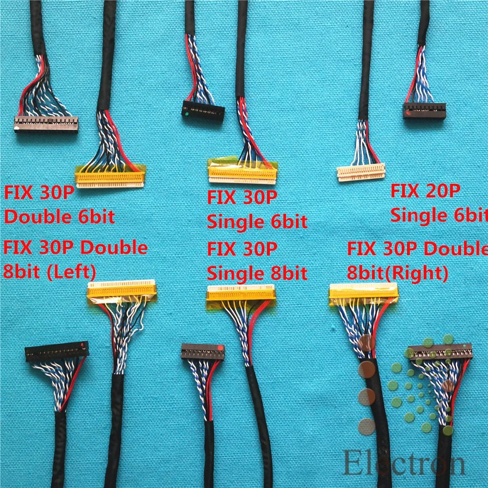

Common Used Universal LVDS Cable for LCD Display Panel Controller Support 14-26 inch Screen 18pcs/set