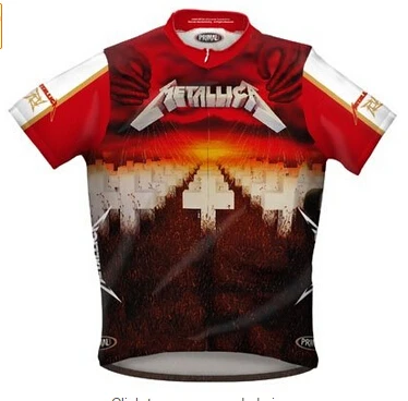 metallica cycling jersey