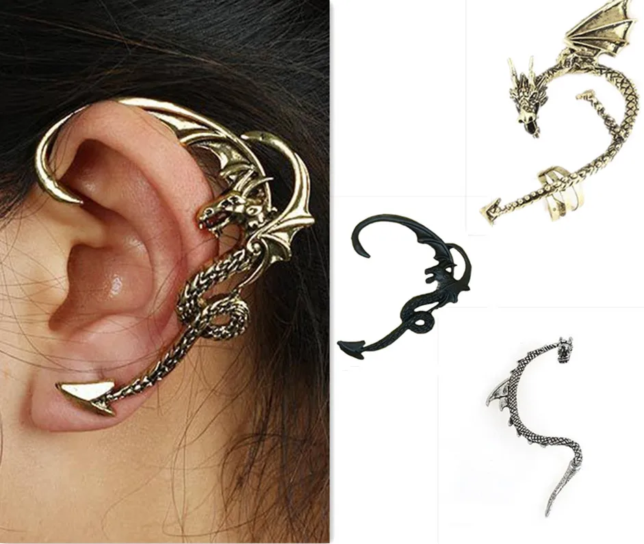 

A Song of Ice and Fire Game of Thrones Daenerys Targaryen Dragon Ear Studs Earrings Gothic Retro Cosplay Accessories Props Gift