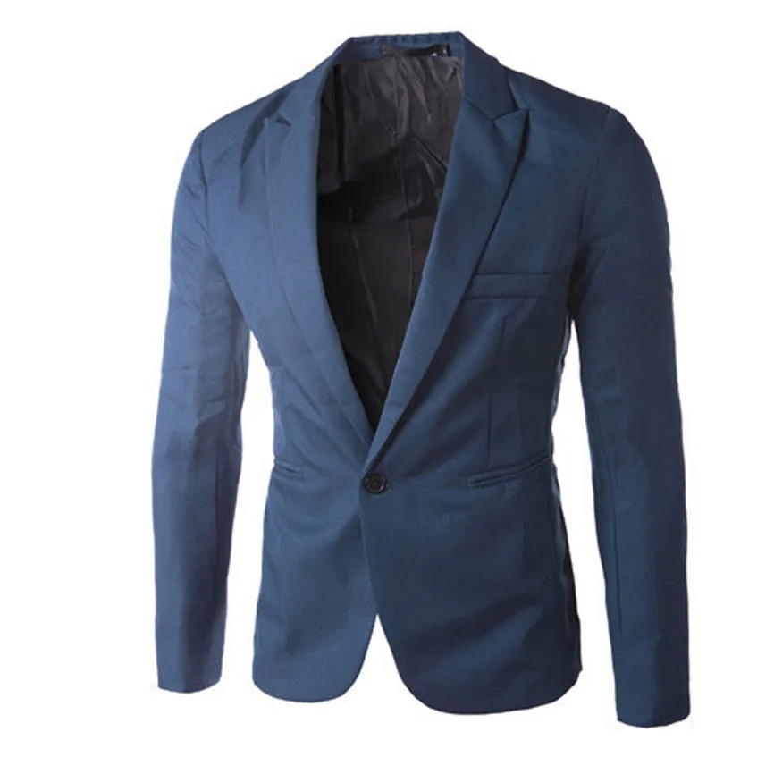 

Men's Coats And Jackets Charm Men's Casual Slim Fit One Button Suit Blazer Coat Jacket Tops Fashion Men's Costume For Wedding