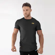 Muscle aesthetics 2018 new men’s short sleeves bodybuilding sweat T-shirt, tight speed dry