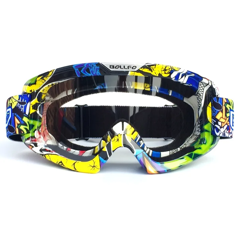 BrandNew мужские и женские очки ветрозащитные лыжные катания на коньках мотоциклетные мотокроссы гоночный шлем солнцезащитные оч - Цвет: colour-white