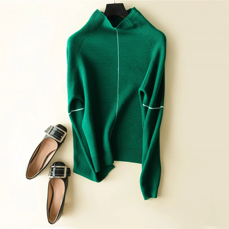 Beste Vrouwen Trui en Trui 5 Kleuren Coltrui 100% Pure Gaot Kasjmier Jumpers Dames Hoge Kwaliteit Knitwear Winter Nieuwe Meisje Tops