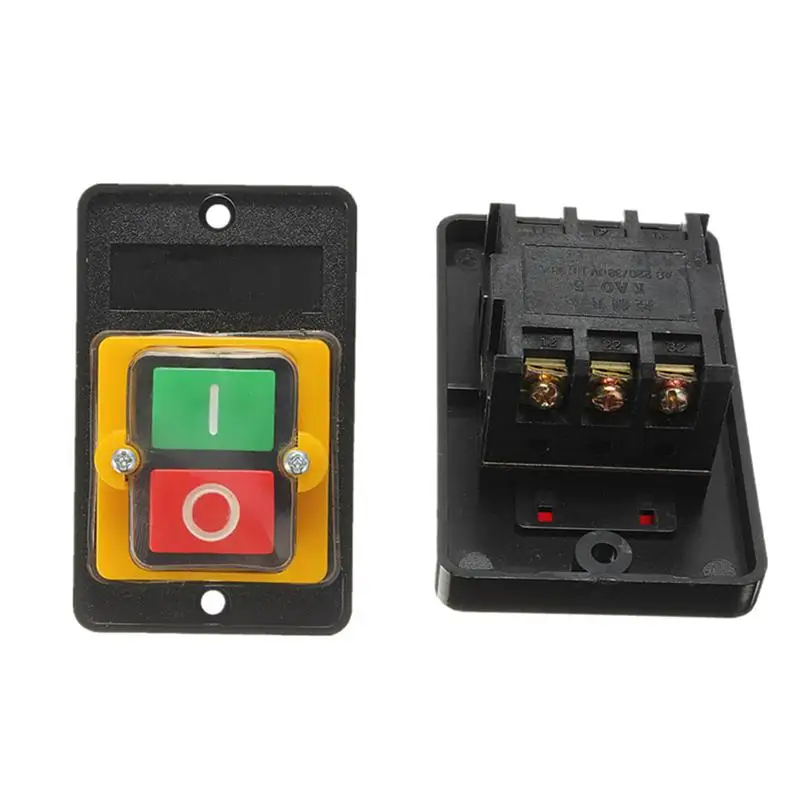 10A 380V KAO-5 WaterProof ON/OFF Push Button Machine Drill Switch Plastic Motor Promotion | Строительство и ремонт