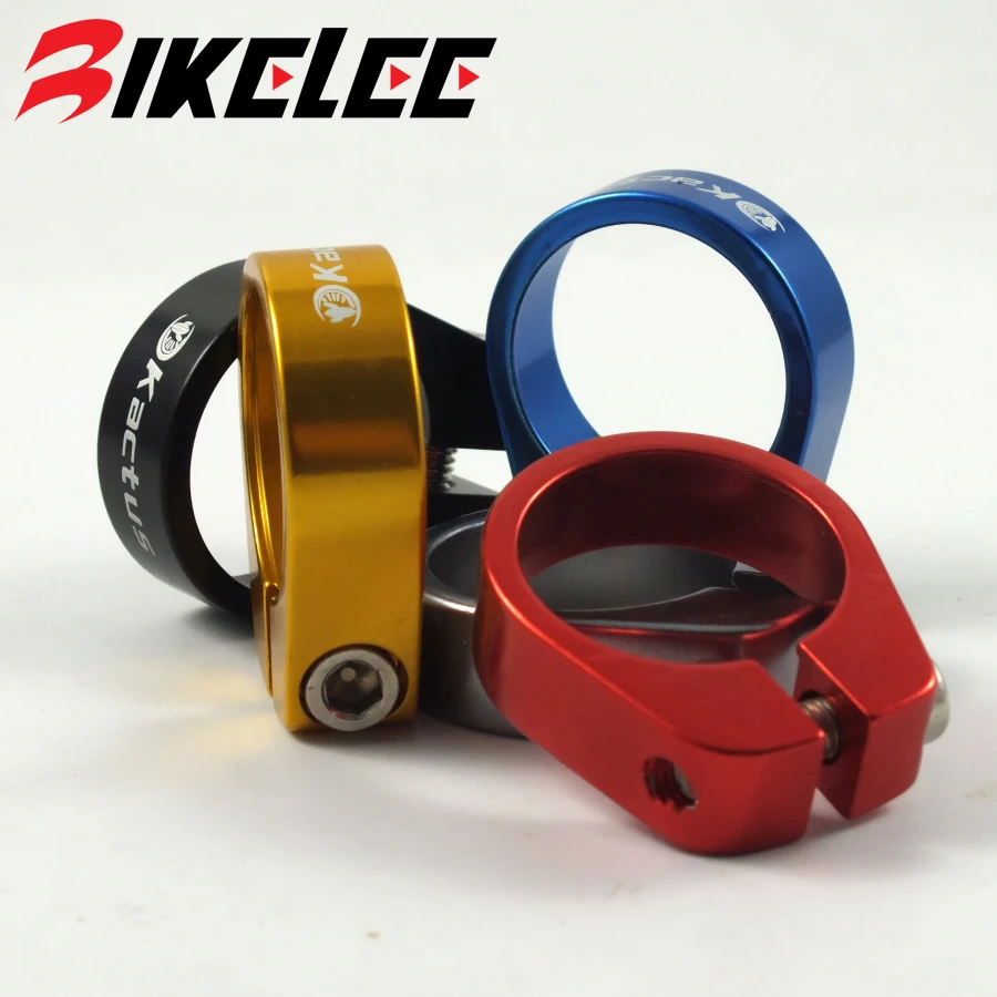 

New 2017 hot bike bicycle cycling seatpost clamp clip black red blue golden 5 color quick release seat clamp 31.8 mm