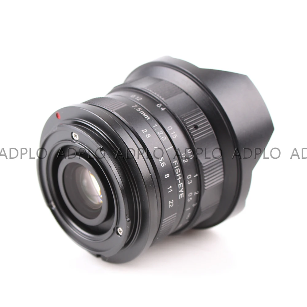 7,5 мм F2.8 для FX NEX Micro 4/3 M4/3 рыбий глаз широкоугольный объектив подходит для Fuji. film/S. ony Nex/micro four thirds/Ca. non EF/M+ подарок